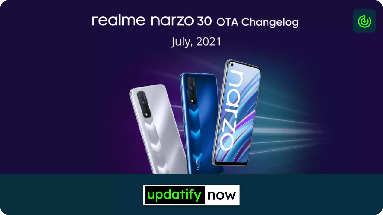 Realme Narzo 30 - July 2021 Security Patch