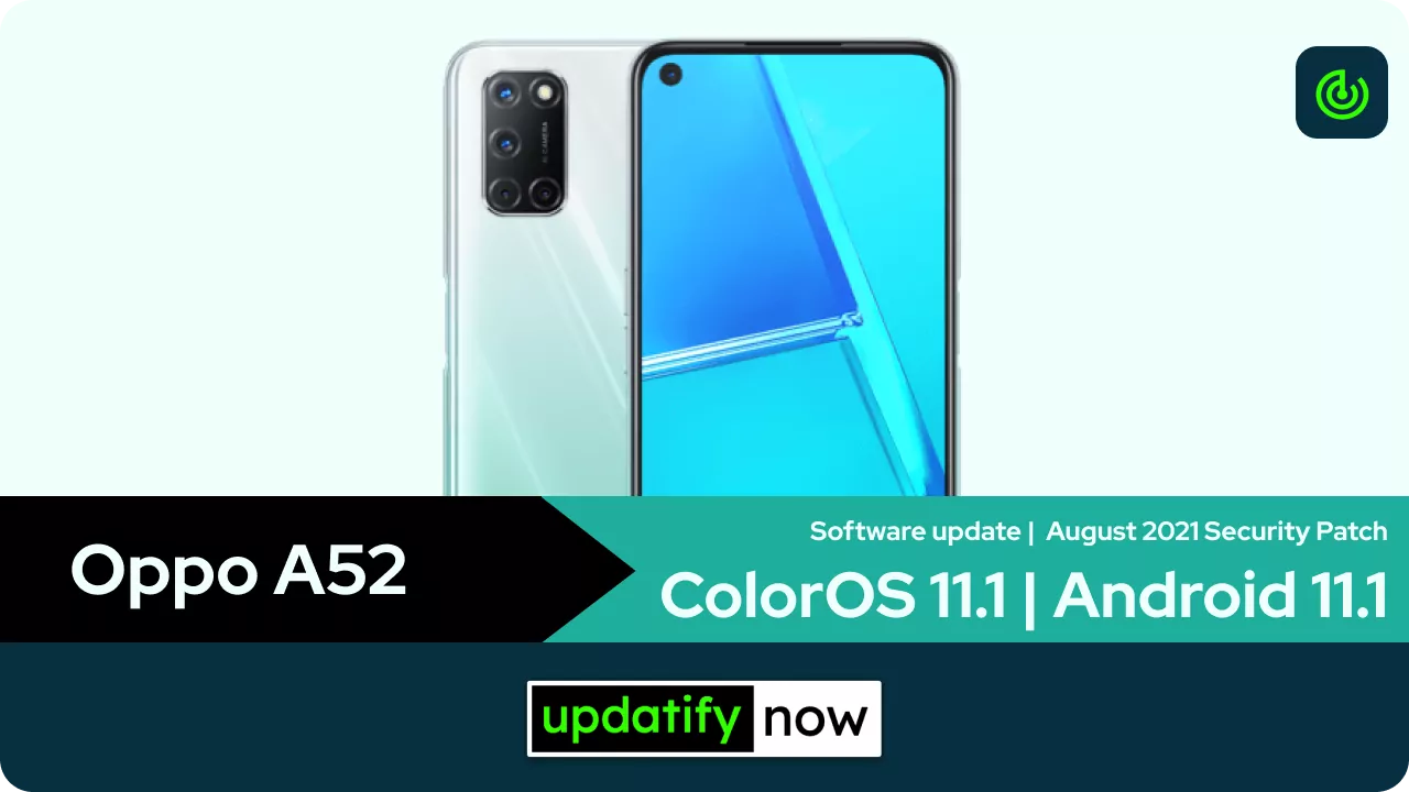Oppo A52 August 2021 Security Patch with Ram Expansion feature