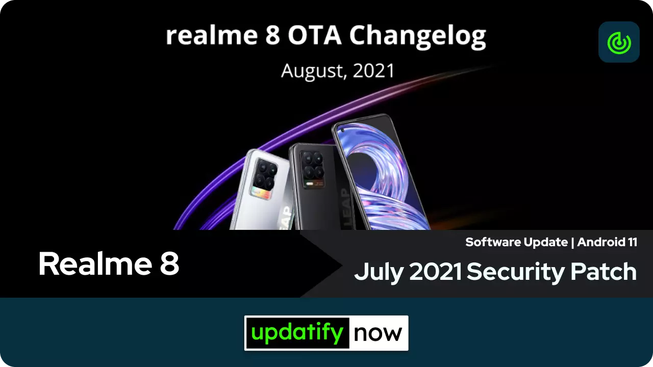 Realme 8 july 2021 security patch with Ram expansion feature