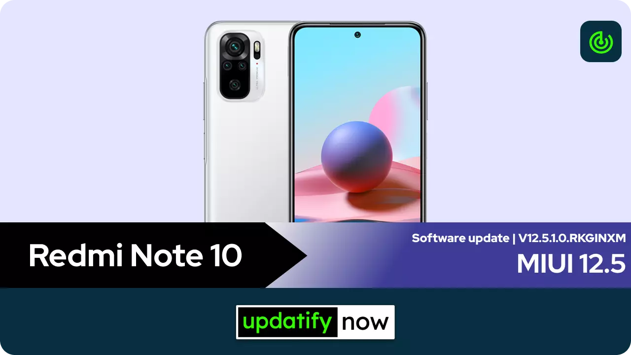 Redmi Note 10 MIUI 12.5 update with June 2021 Security Patch