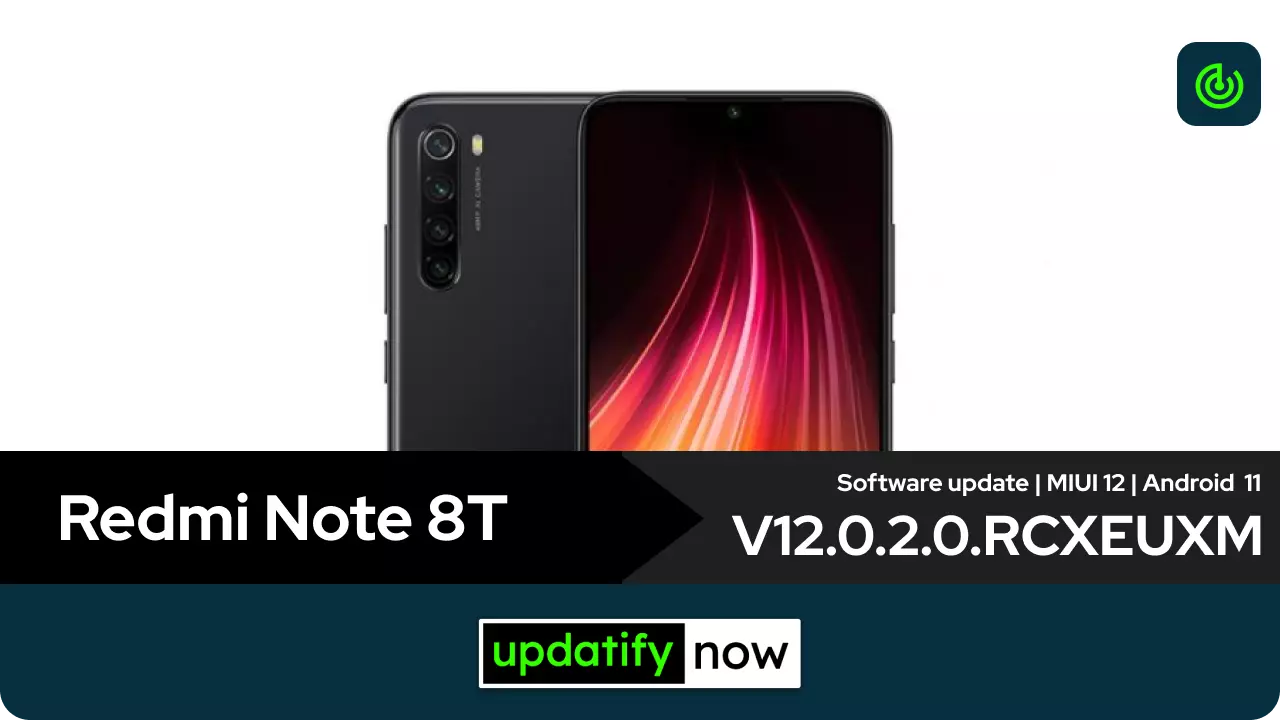 Redmi Note 8T Android 11 with MIUI 12
