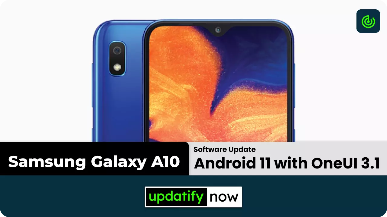 Samsung Galaxy A10 - Android 11 with OneUI 3.1