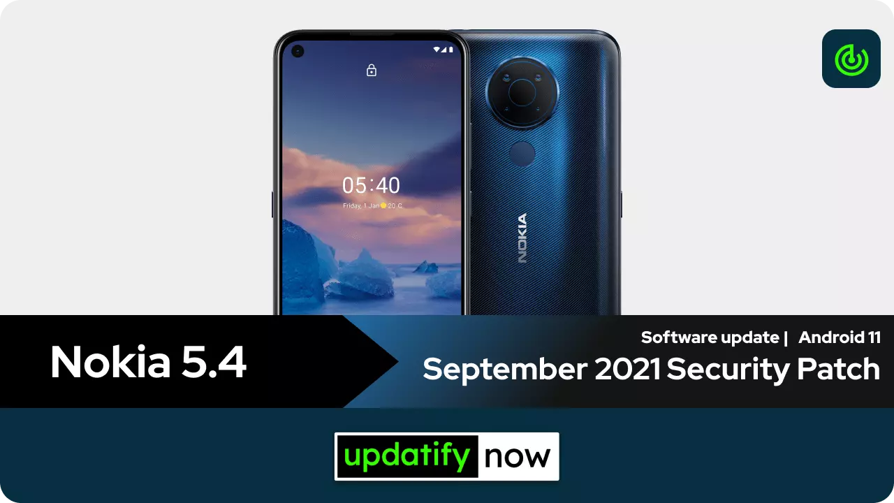 Nokia 5.4 September 2021 Security Patch
