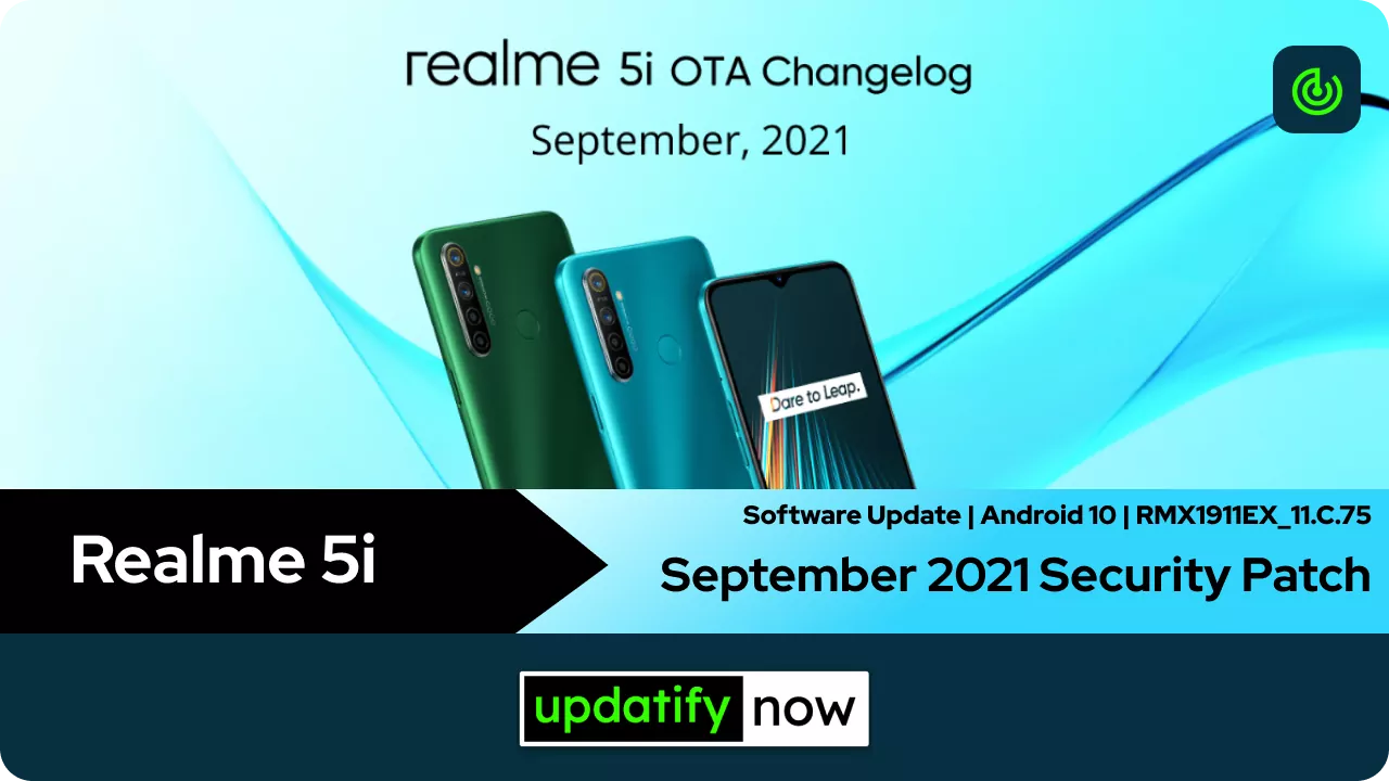 Realme 5i September 2021 Security Patch