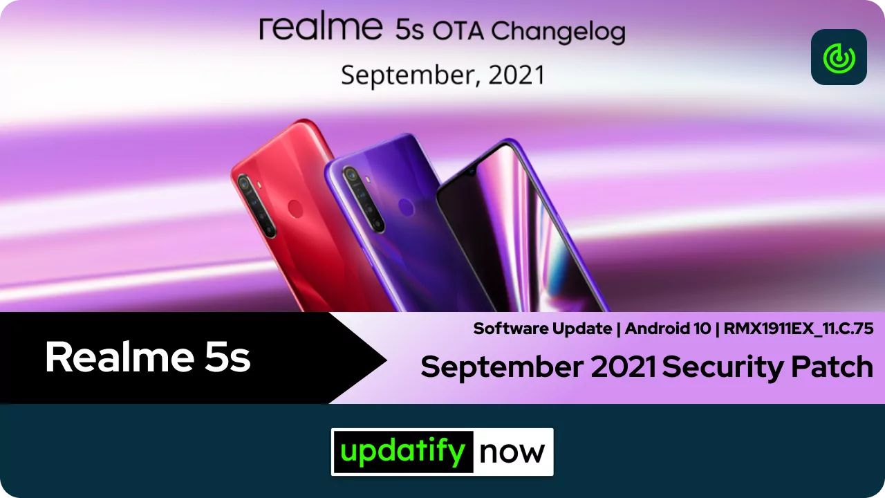 Realme 5s September 2021 Security Patch