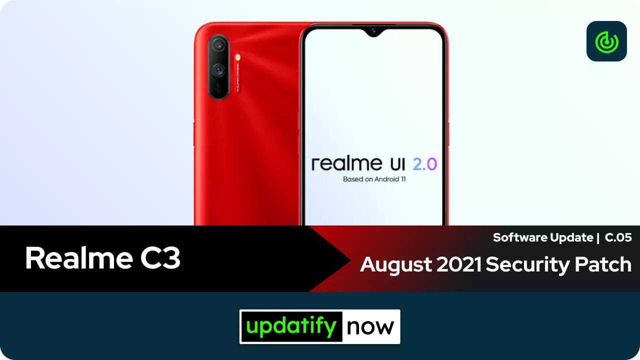 Realme C3 August 2021 Security Patch