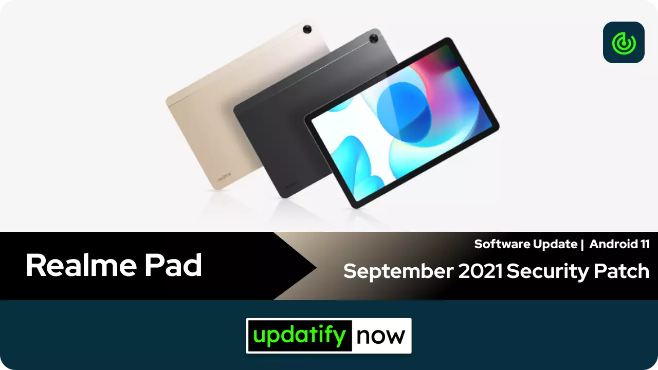 Realme Pad September 2021 Security Patch