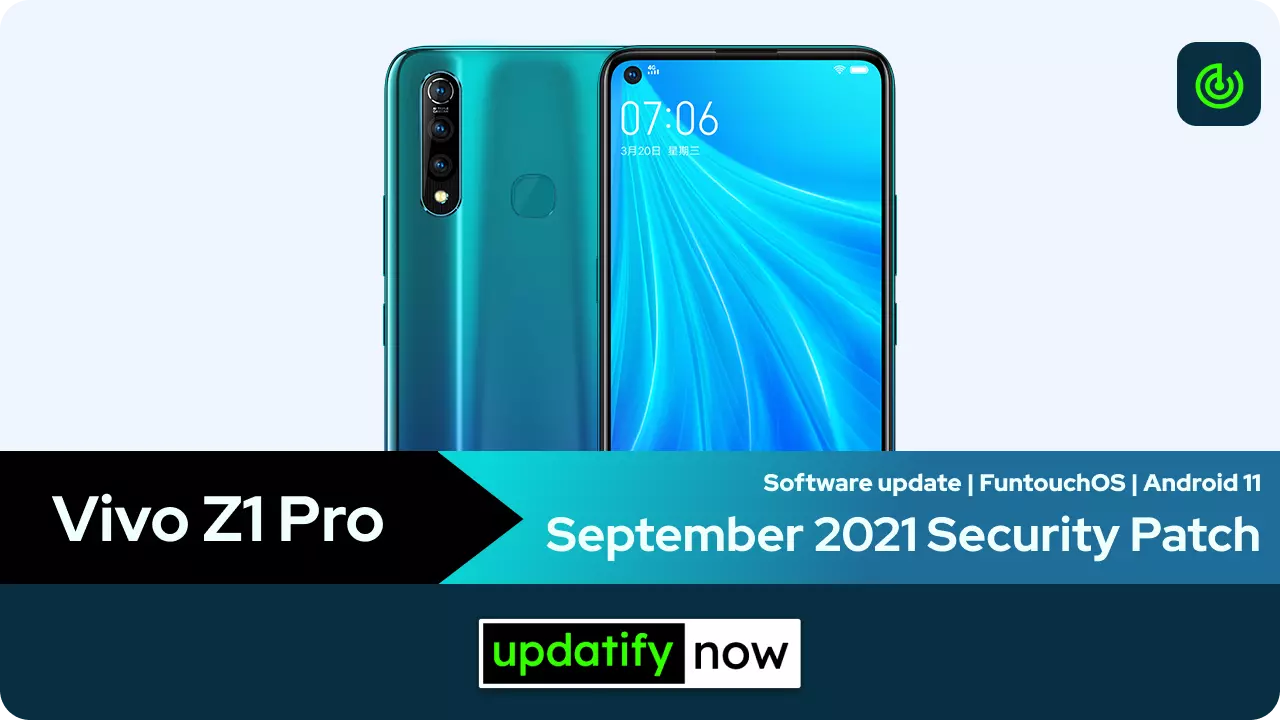 Vivo Z1 Pro September 2021 Security Patch
