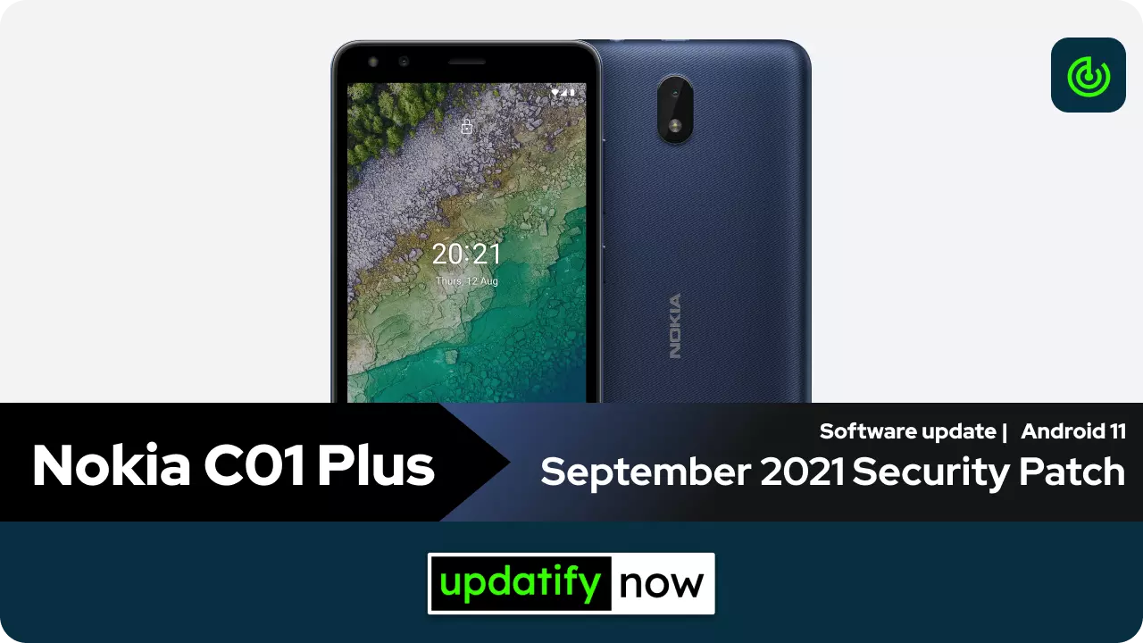 Nokia C01 Plus September 2021 Security Patch