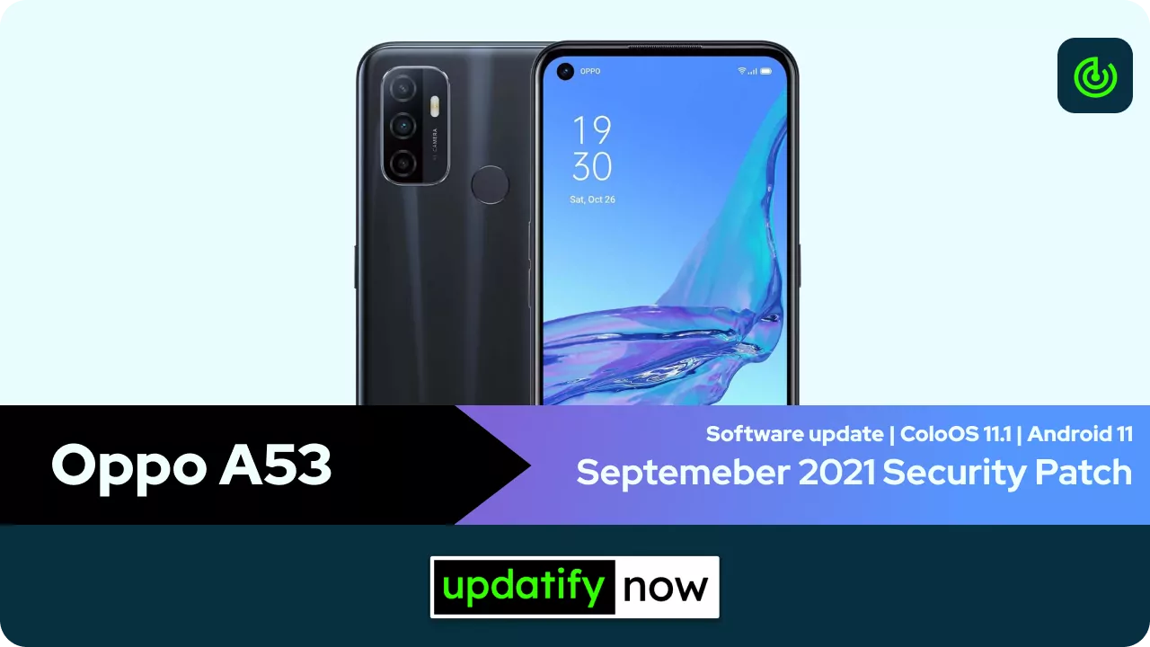 Oppo A53 September 2021 Security Patch