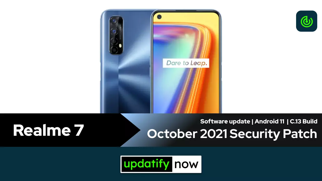 Realme 7 October 2021 Security Patch with C.13 Build