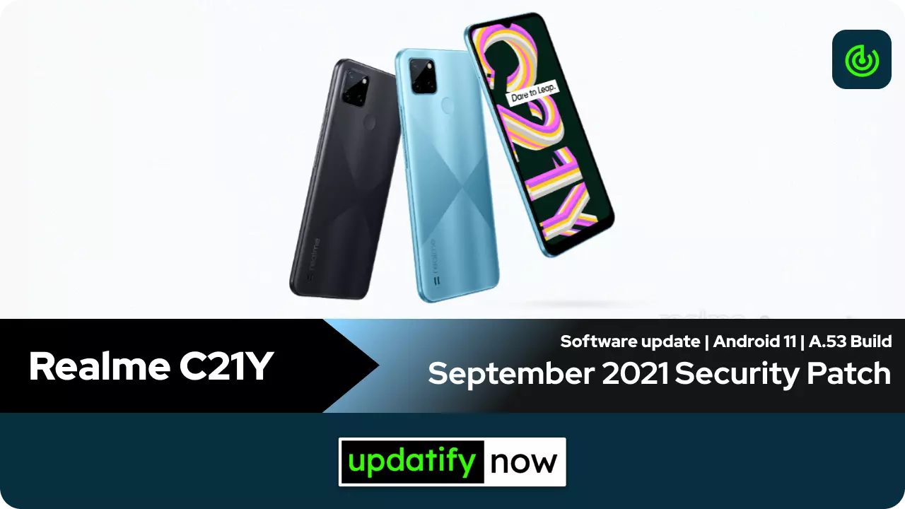 Realme C21Y September 2021 Security Patch with A.53 Build