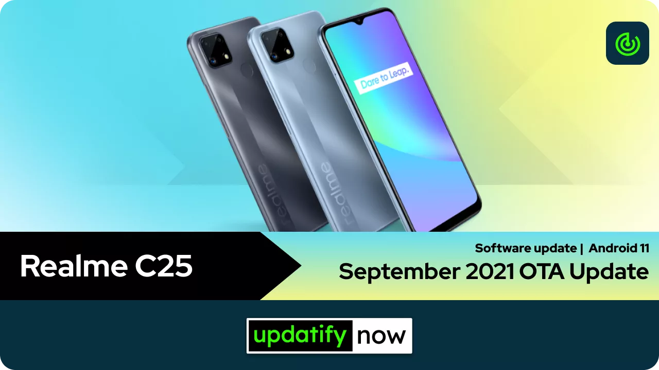 Realme C25 September 2021 OTA Update
