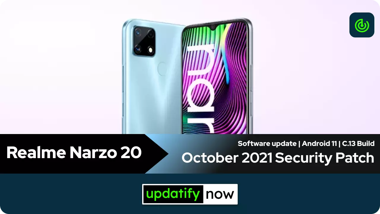 Realme Narzo 20 October 2021 Security Patch with C.13 Build