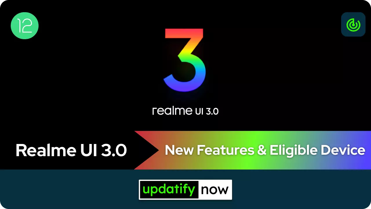 Realme UI 3.0 with Android 12 New Features and Eligible Devices