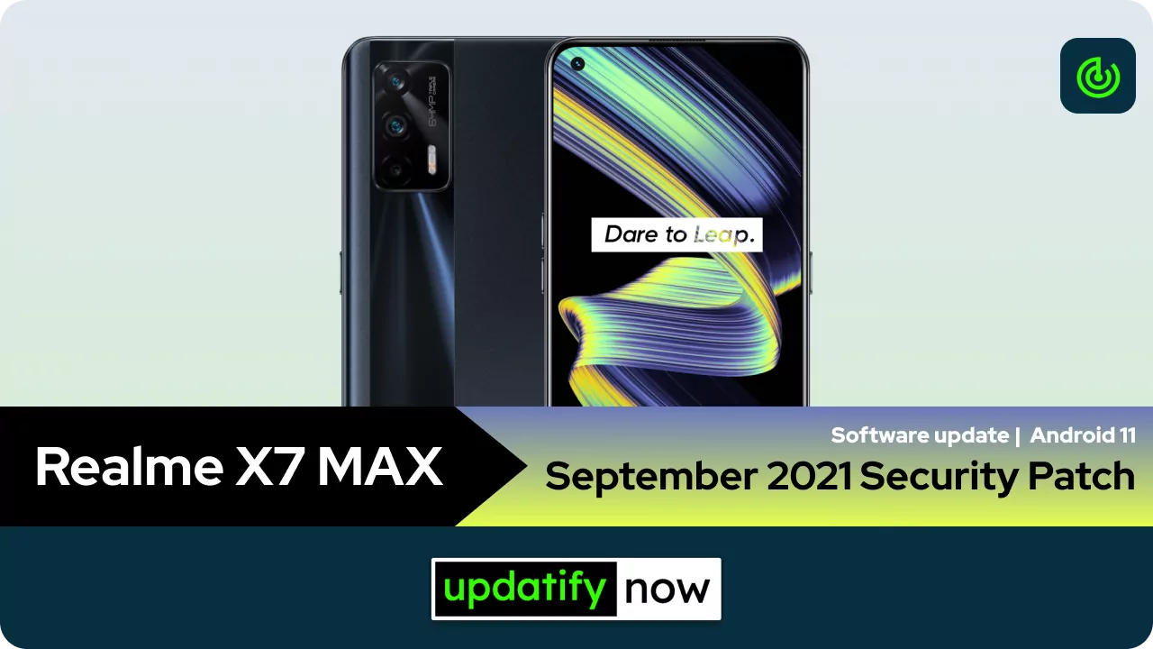 Realme X7 Max 5G September 2021 Security Patch with Android 11