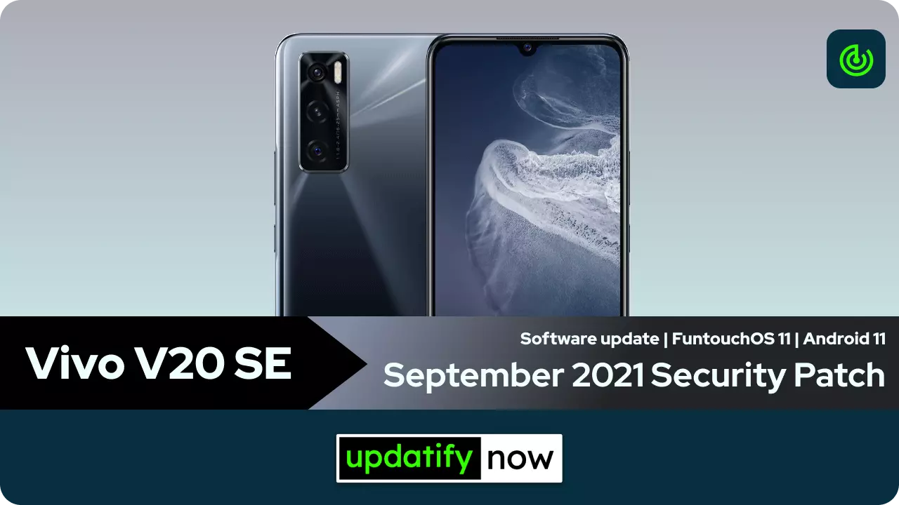 Vivo V20 SE September 2021 Security Patch with FuntouchOS 11