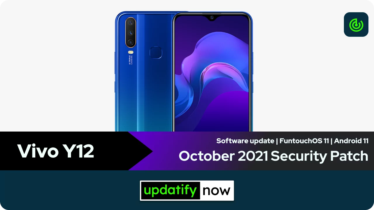Vivo Y12 October 2021 Security Patch
