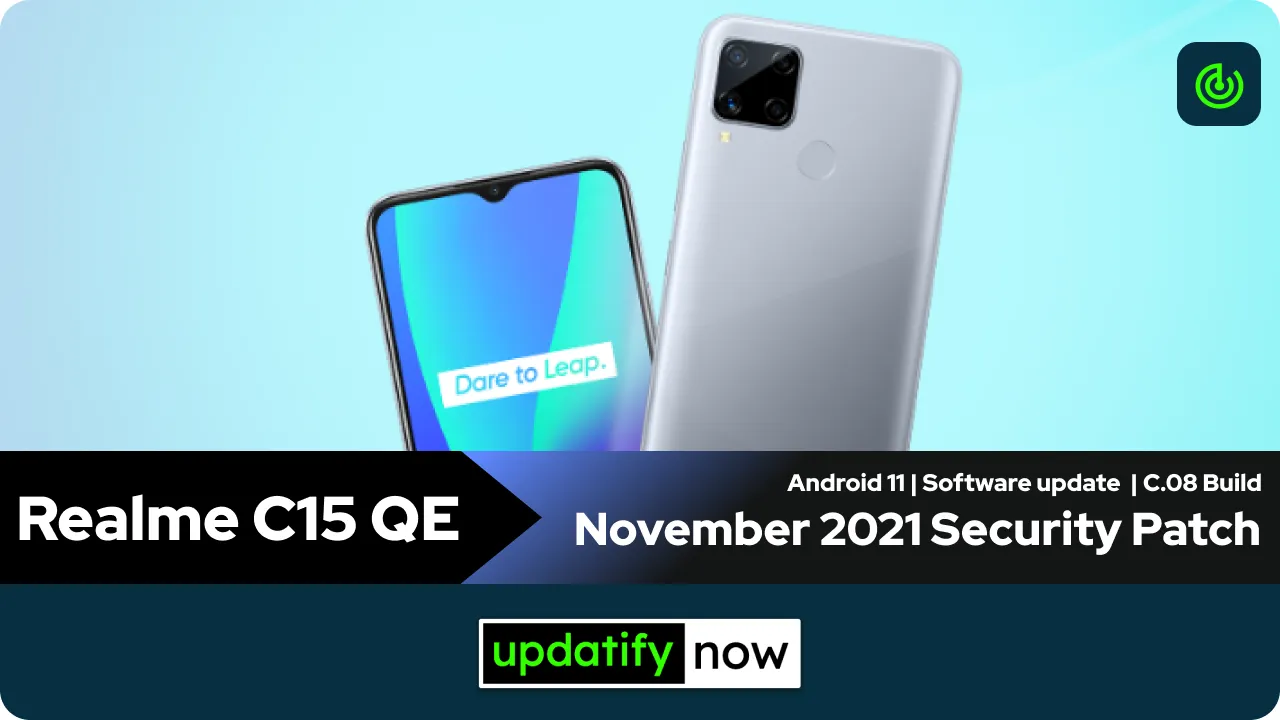 Realme C15 Qualcomm Edition November 2021 Security Patch with C.08 Build