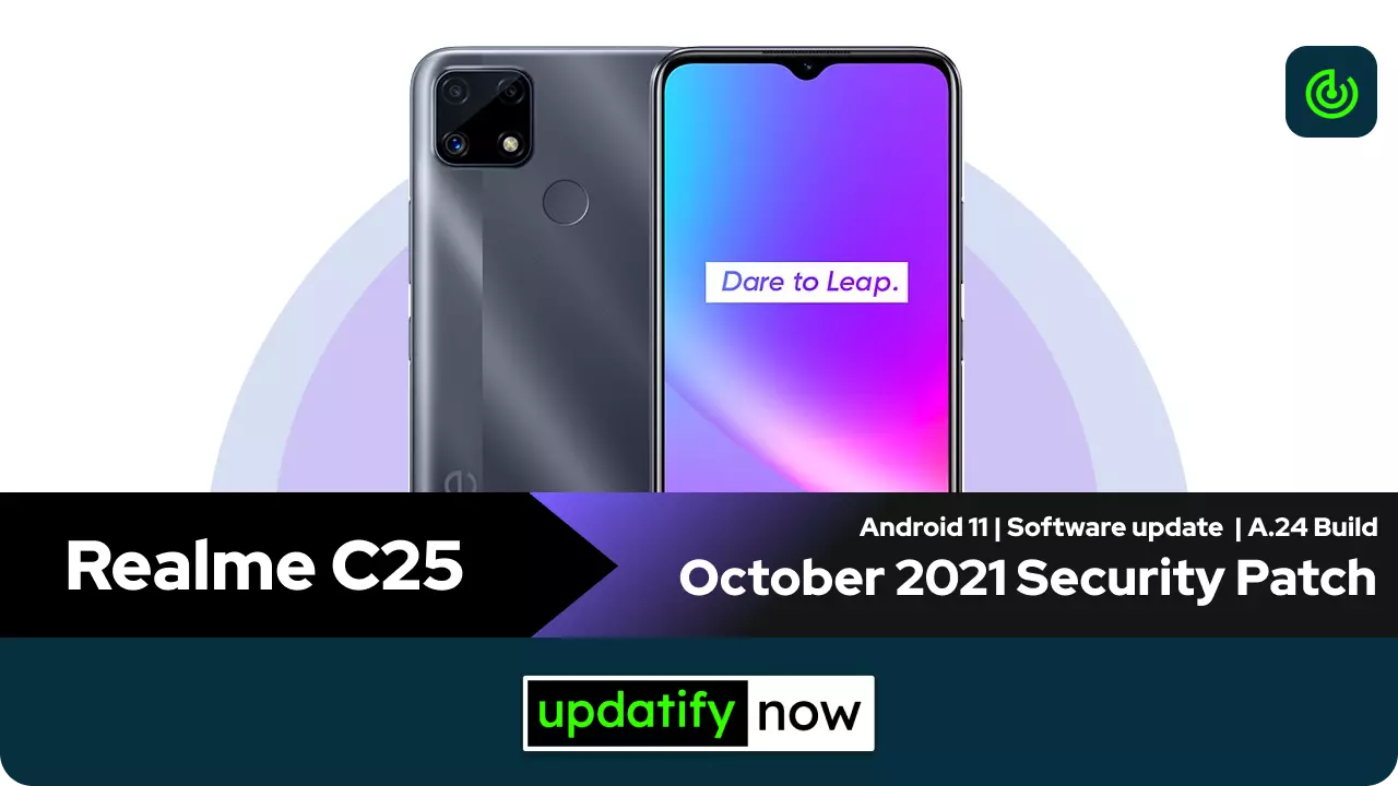Realme C25 October 2021 Security Patch with A.24 Build
