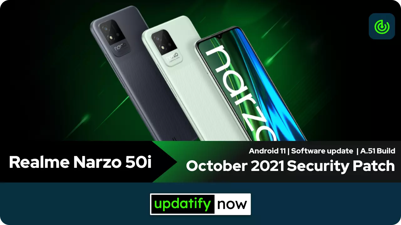 Realme Narzo 50i October 2021 Security Patch