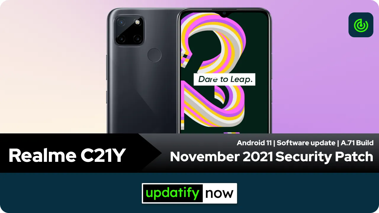 Realme C21Y November 2021 Security Patch with A.71 Build