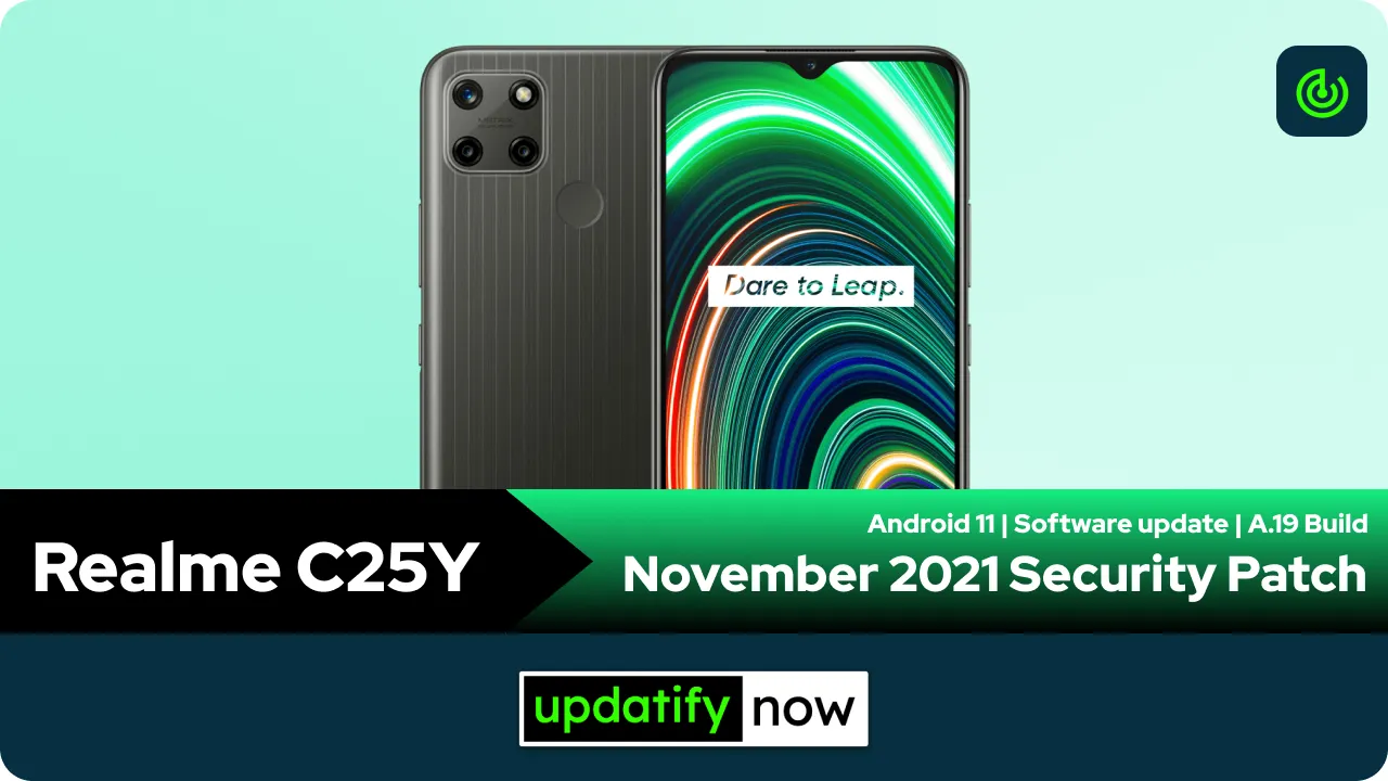 Realme C25Y November 2021 Security Patch with A.19 Build