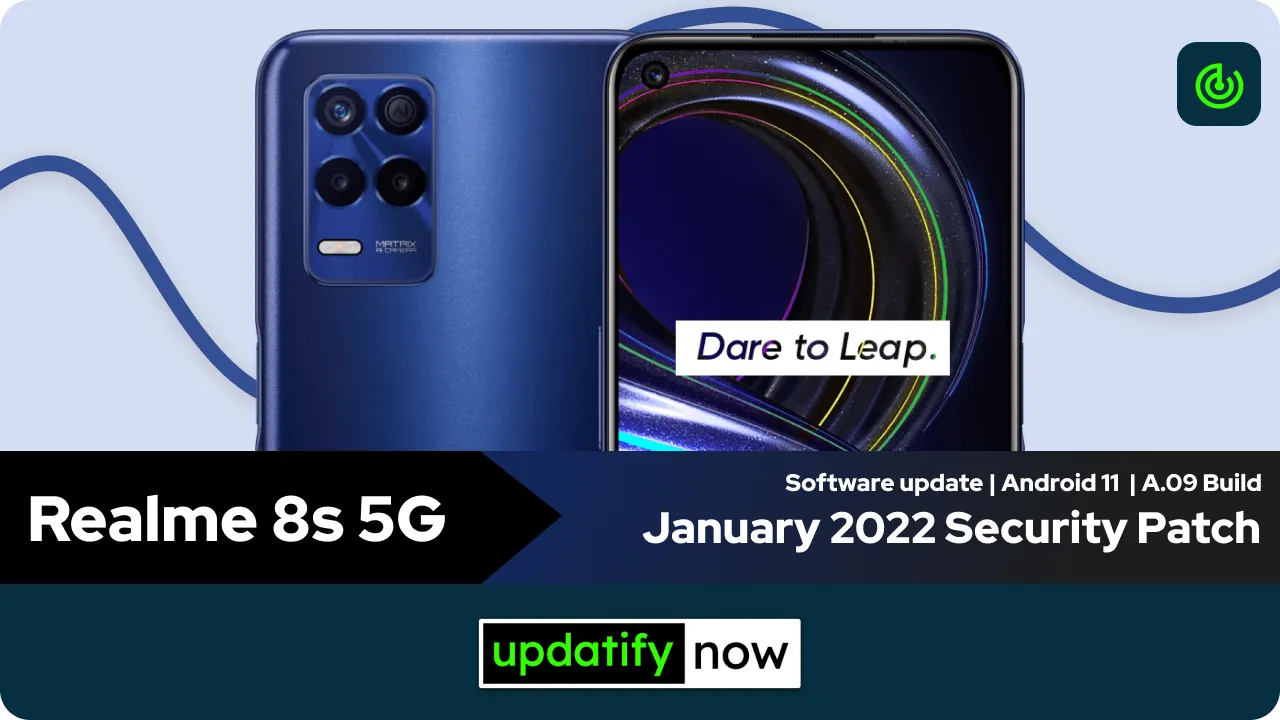 Realme 8s January 2022 Security Patch with A.09 Build