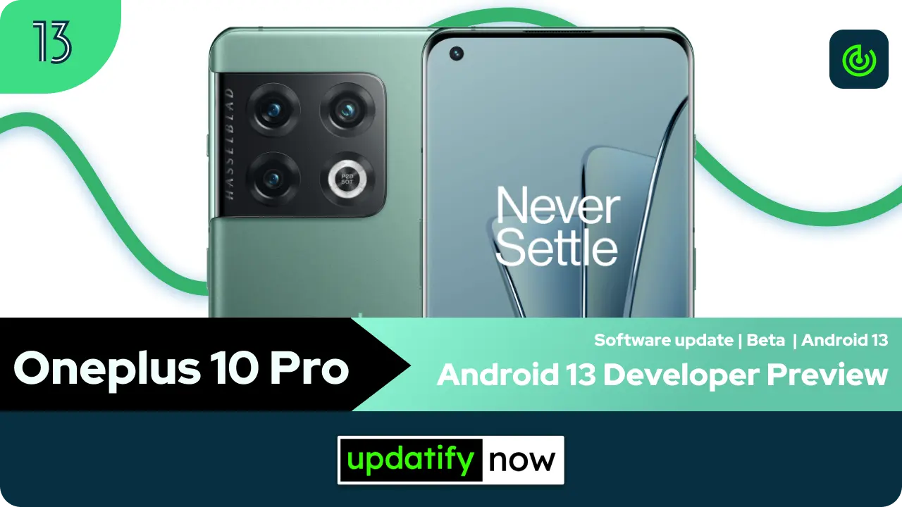 Oneplus 10 Pro Android 13 Developer Preview - Beta 1