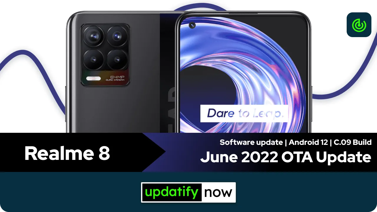 Realme 8 June 2022 OTA Update with C.09 Build