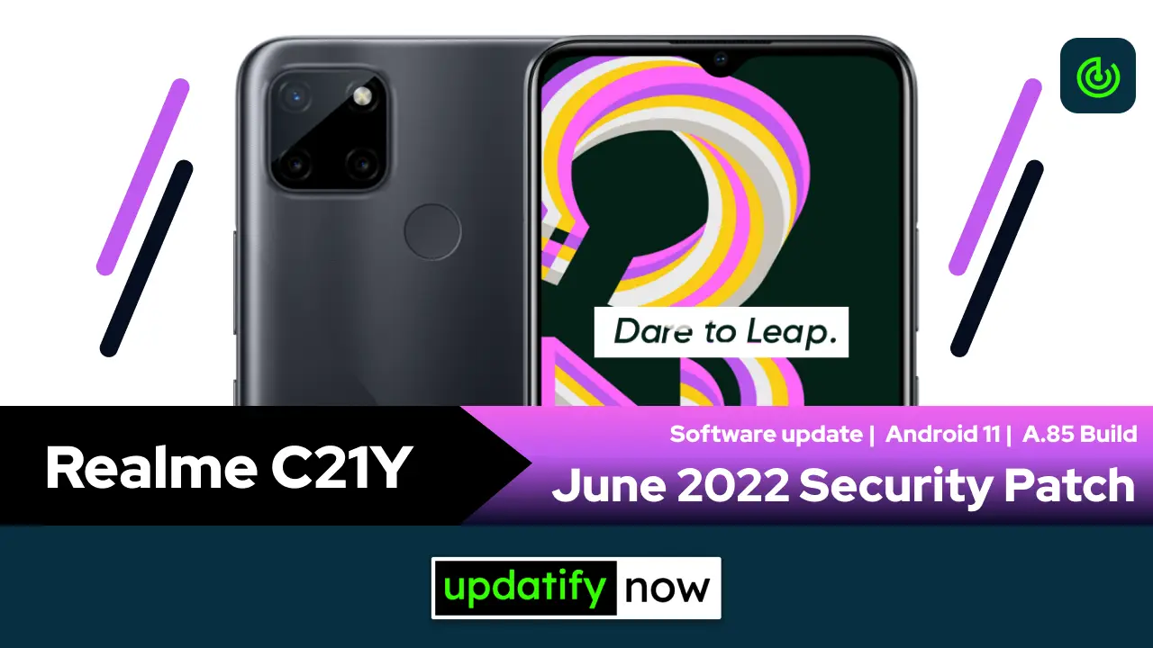Realme C21Y June 2022 Security Patch with A.85 Build